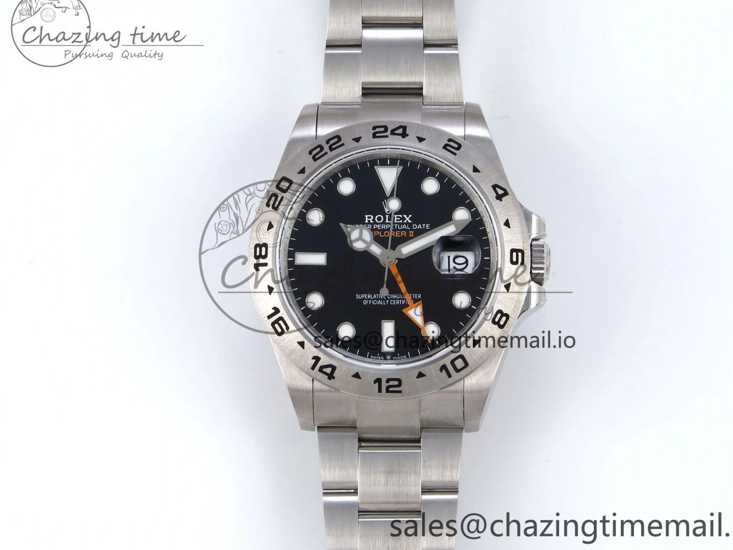 Good Copy Rolex Watches 1:1 Bracelet Explorer 226570 Black Comfortable on Dial CHS Best 906 42mm SH3285-2 904L QF Edition II SS 0120